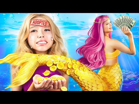 I Was Adopted by a Millionaire Mermaid! How to Become a Mermaid!