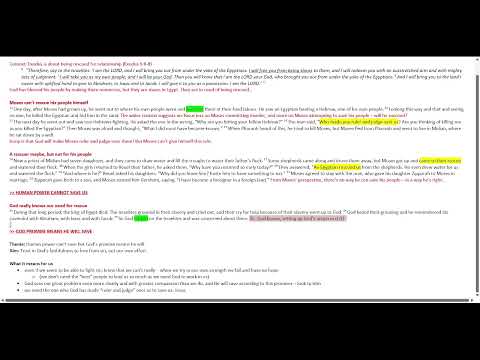 Exodus 2.1-25 passage