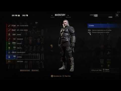 Witcher 3 Patch 4.0 Unlimited Stamina In Combat 135/s And More | Sign build