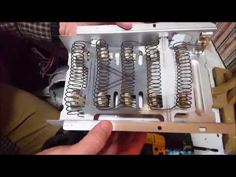 How To Remove & Replace a KENMORE Clothes Dryer Heating Element (Model 110.64742400)
