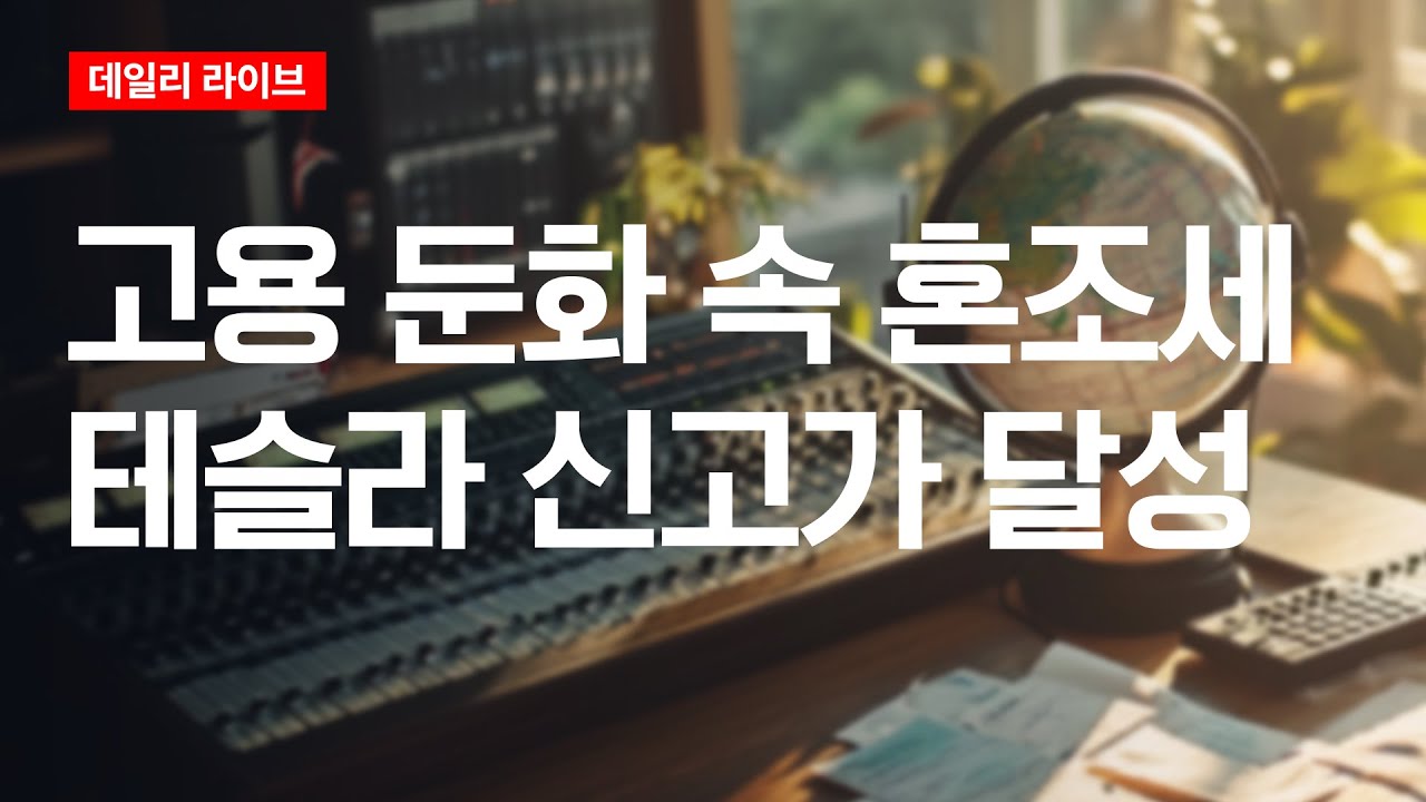 고용 둔화 속 혼조세, 테슬라 신고가 달성 | 데일리 라이브 | 2025.12.17(수)