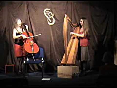 Seylan Baxter (cello and vocals) and Cheyenne Brown (harp)