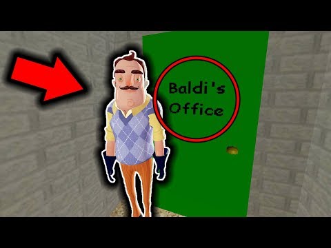 BALDI vs HELLO NEIGHBOR in Baldi's Basics in Education & Learning