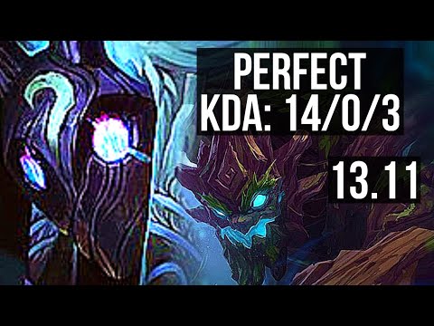 KINDRED vs MAOKAI (JNG) | 14/0/3, 68% winrate, Legendary | KR Master | 13.11