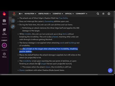 Know Your #Dota2 Items - #Silver Edge - #weapons section - by #goodgameeverybody
