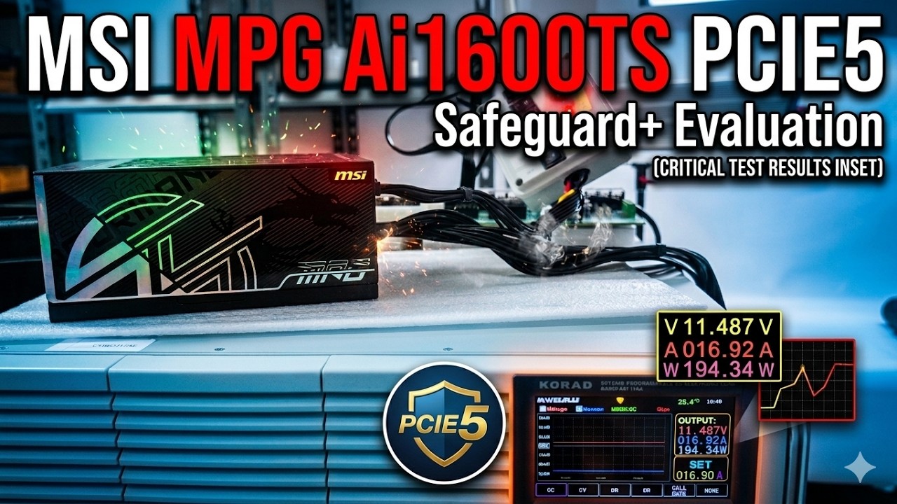 MSI (MPG Ai1600TS PCIE5) Safeguard+ Evaluation