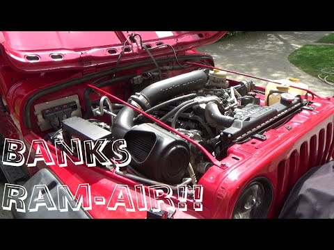 Banks Ram-Air cold air intake on a Jeep Wrangler TJ