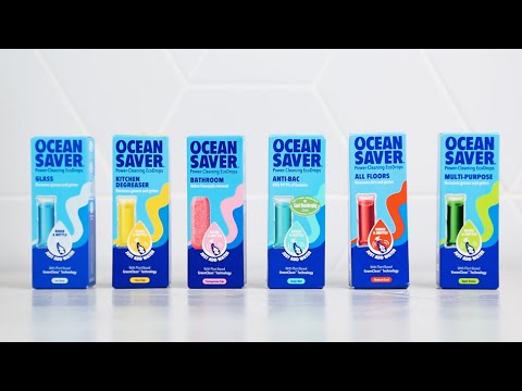 The Multi-Purpose Cleaner Starter Kit, Ocean Saver (1 x Drop, 1 x Spray Bottle)