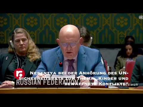 Nebenzya bei der Anhörung des UN Sicherheitsrats zum Thema „Kinder und bewaffnete Konflikte“