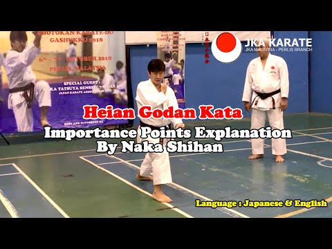 Heian Godan Kata - Importance Points Explanation by Naka Shihan