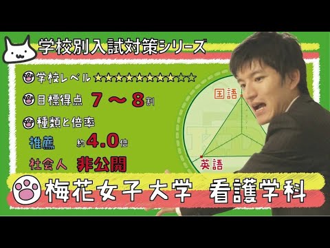看護学科 【再アップ】梅花女子大学看護学科の傾向と対策【看護受験チャンネル】