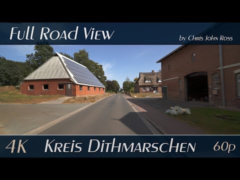 Kreis Dithmarschen, Schleswig-Holstein, Germany: Großenrade, Hochdonn - 4K (UHD/2160p/60p) Video