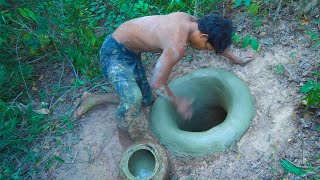 Build The Most Underground Swimming Pool Construction skills