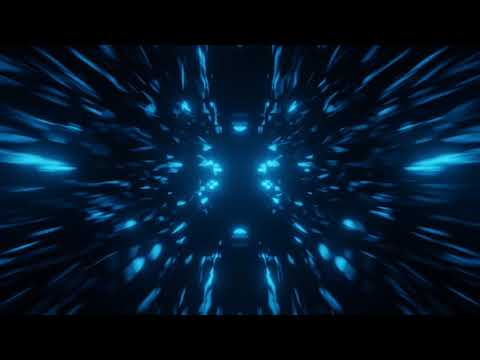 Blue Tunnel Abstract Background Video Loop - Motion Graphics Animated Background