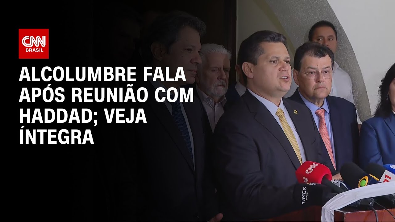 Alcolumbre fala após reunião com Haddad; Veja íntegra | CNN 360º