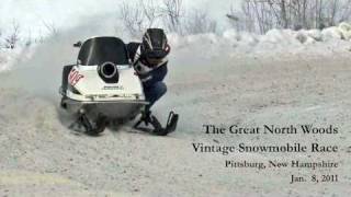 preview picture of video 'Great North Woods Vintage Snowmobile Race'