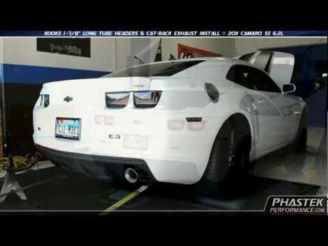 Phastek Performance 2011 Camaro Kooks Long Tube Headers & Exhaust Install and Dyno - 411 Horsepower