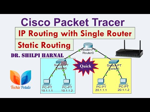 IP Routing with Single Router with cisco packet tracer | Default Routing | Simulating Routing
