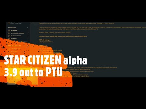 Star Citizen 3.9 is out to PTU Wave 1