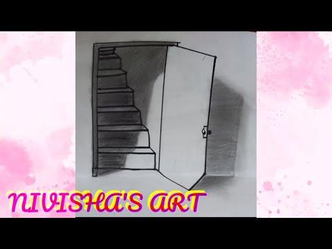 How To Draw A 3D Door | 3D Drawing | 3D Ideas |...