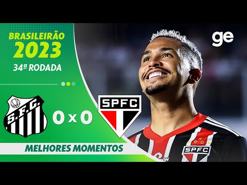 Gols e lances de Santos x São Paulo