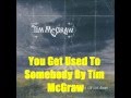 You Get Used To Somebody By Tim McGraw *Lyrics in description*