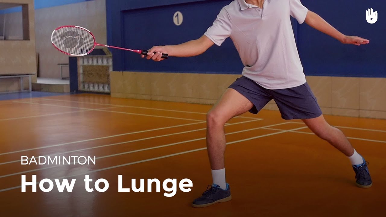 How to Lunge How to Play Badminton Sikana