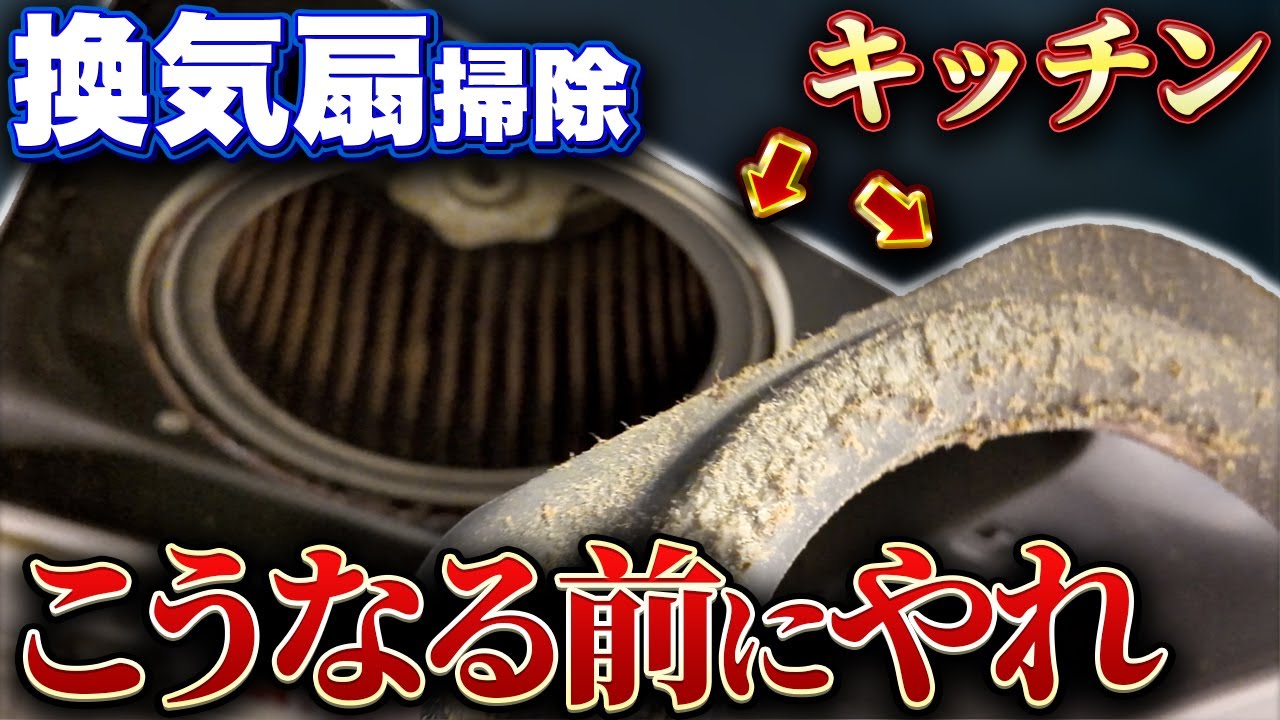【レンジフード掃除】10年分の油地獄…キッチン換気扇の掃除をサボり続けた結果
