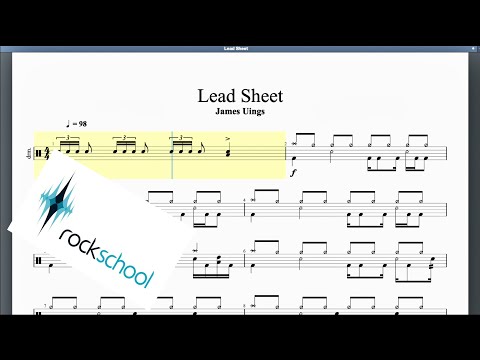 Lead Sheet Rockschool Grade 8 Drums