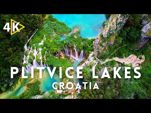 Plitvice Lakes National Park Cascading Waterfalls, Croatia | 4K VIDEO