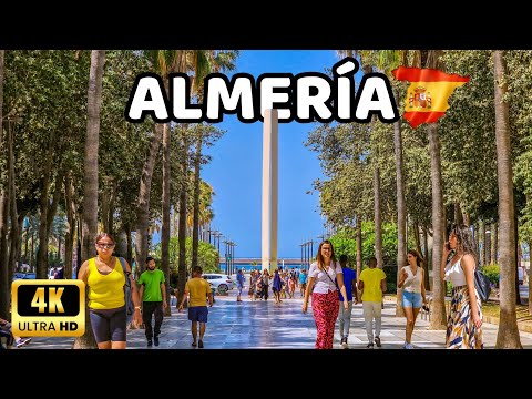 🇪🇸[4K] ALMERÍA - Europe's Sunniest City Walking Tour - Andalusia's Most Oriental Capital - Spain