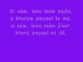 Tina Si sám text 