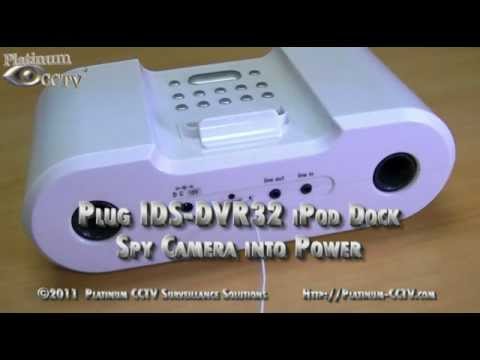 Plug into Power - IDS-DVR32 iPhone/iPod Dock Spy Camera