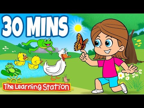 Spring Songs for Children 🌹 Spring is Here with Lyrics 🌹 Kids Spring Playlist 🌹 The Learning Station