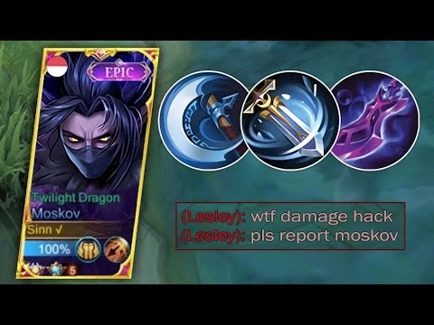 BEST BUILD MOSKOV 2023!! DAMAGE HACK 🔥 TOP GLOBAL MOSKOV MLBB