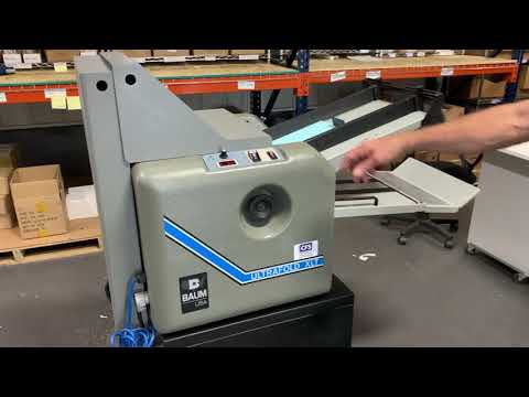 Rebuilt Baum 714 Air Feed Paper Folder