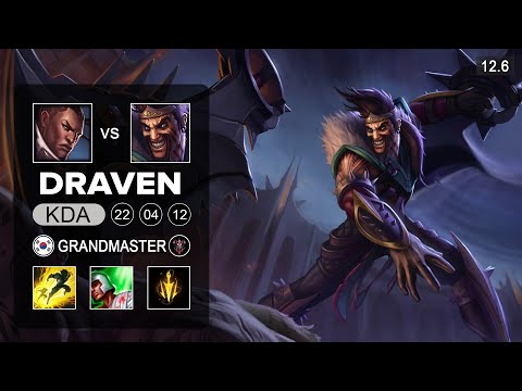 Draven vs Lucian ADC - KR Grandmaster - Patch 12.6 Season 12
