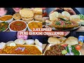 ASMR Eating Puri With Ghugni Eating Challenge Paneer Matar Masala Green Bean Mukbang