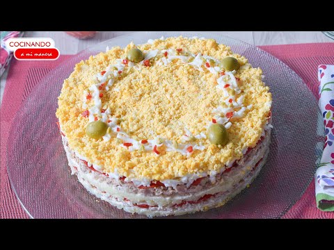 ENSALADA DE PATATA con pimientos y atún | FÁCIL Y RÁPIDA