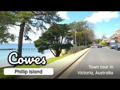 Beautiful Australian seaside holiday town, a driving tour of Cowes