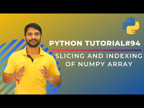 Indexing Slicing of Numpy Array In Hindi