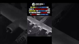 Moment A B-24 Liberator Was Hit #ww2 #shorts 