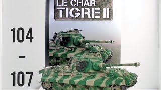 Montage numéro 104 - 107 du char tigre ll de chez @hachettecollections6087  