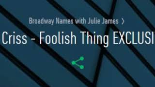 Darren Criss - Foolish Thing on SiriusXM