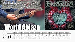World Ablaze / Killswitch Engage (screen TAB | Guitar lesson | Dual Guitar)