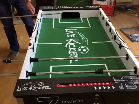 Tischkicker - Livekicker - Aufbauanleitung - Teil 3 - Stangen - Befestigung - Izzy Sport