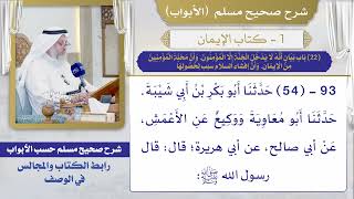 (22) بيان أنه لا يدخل الجنة إلا المؤمنون وأن محبة المؤمنين من الإيمان وأن إفشاء السلام سبب لحصولها