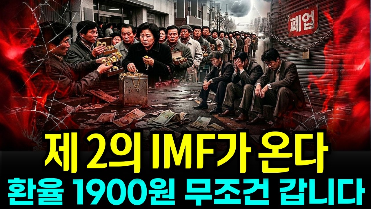 제2의 IMF 한국 코앞까지 왔다! 환율 무조건 1900원 갑니다. 가진 현금 전부 이렇게 하세요!