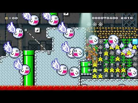 鬼畜半自動 超究極意味不明 A＋↑長押し Keep　A＋↑ by スピランりょうたくん - SUPER MARIO MAKER - NO COMMENTARY 1AT