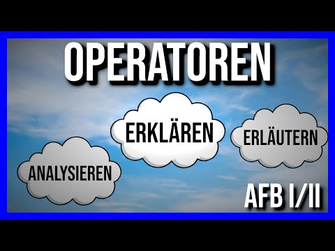 Operatoren fürs Abitur einfach erklärt I Anforderungsbereich I und II der Operatoren
